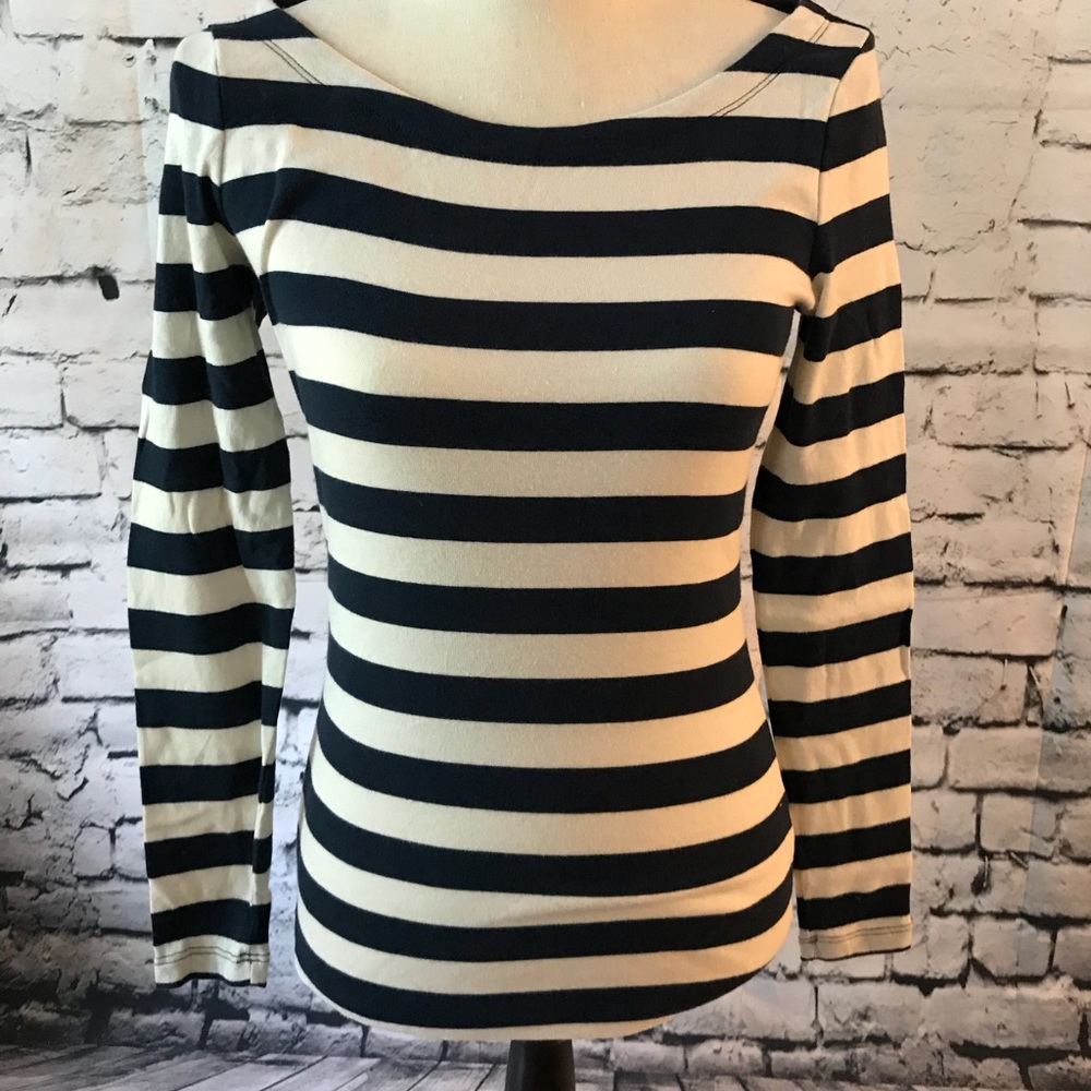 Striped, long sleeve, Banana Republic, top